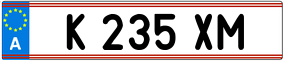 Trailer License Plate